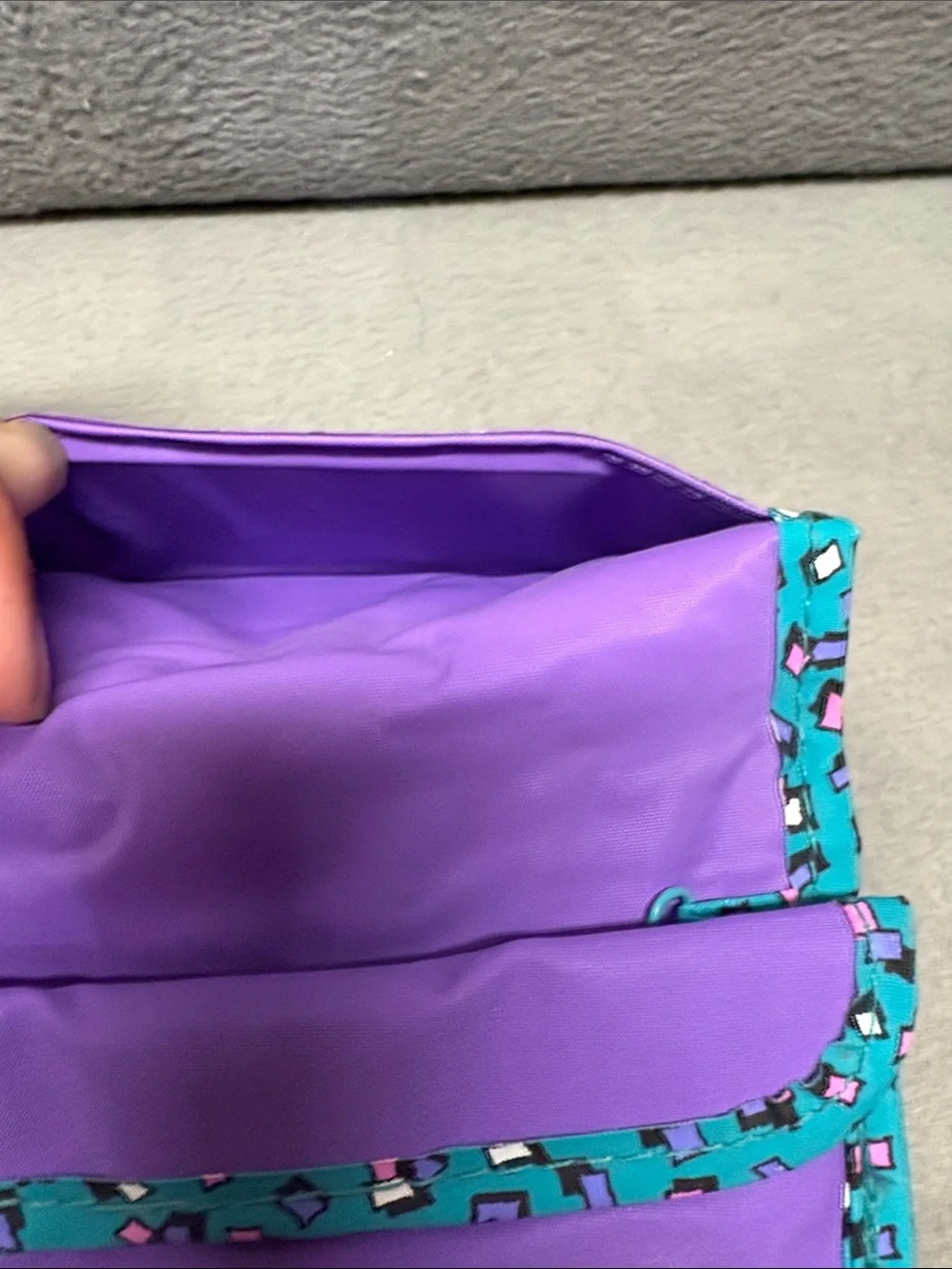 Disney Minnie Mouse Purple and Teal Kids Wristlet Purse